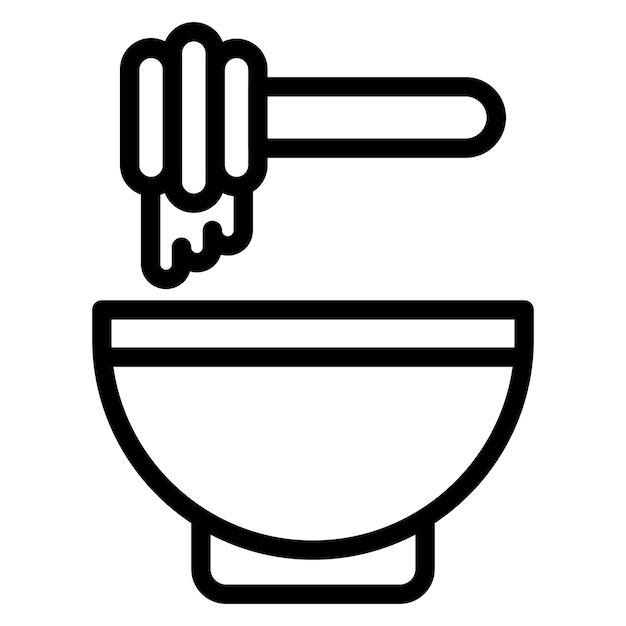 Diseño vectorial Estilo del icono de miel