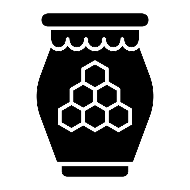 Diseño vectorial Estilo del icono de miel