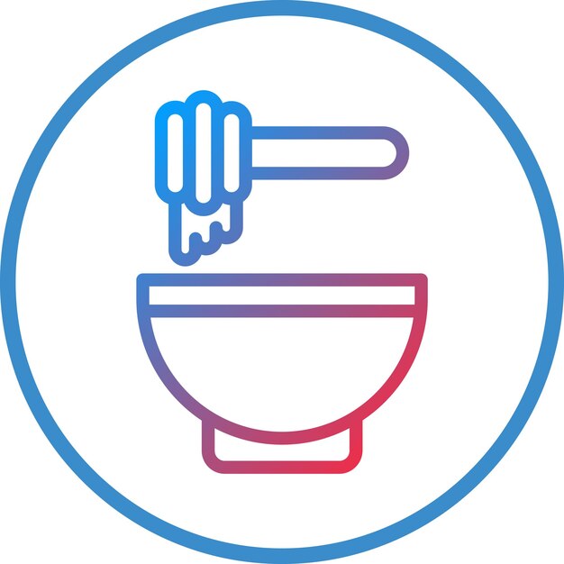 Diseño vectorial Estilo del icono de miel