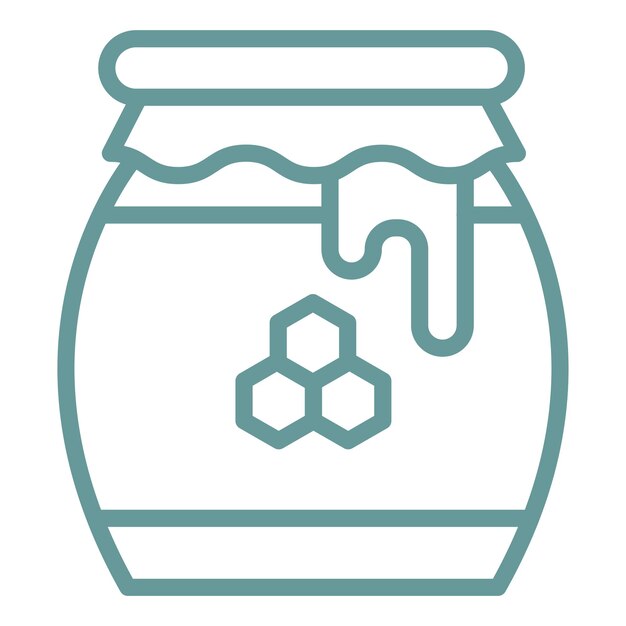 Diseño vectorial Estilo del icono de miel