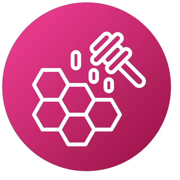 Diseño vectorial Estilo del icono de miel