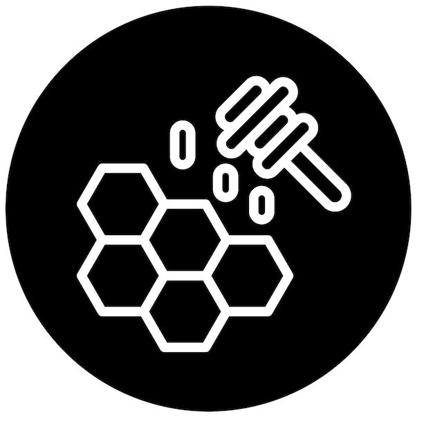 Diseño vectorial Estilo del icono de miel