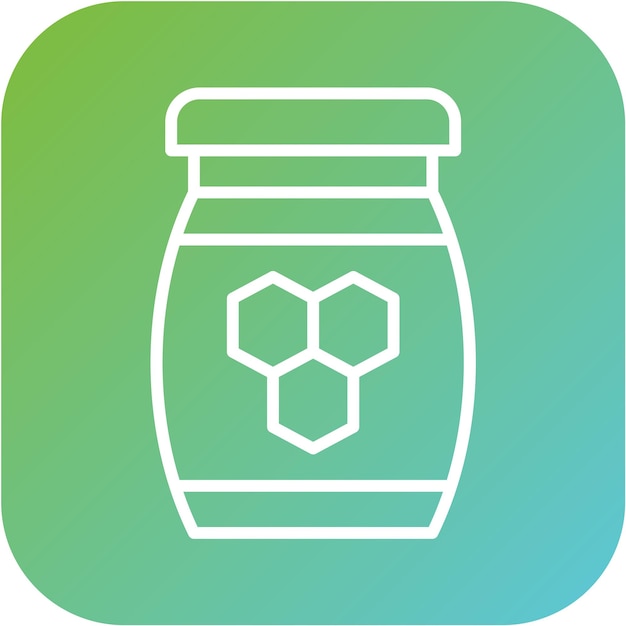 Diseño vectorial Estilo del icono de miel