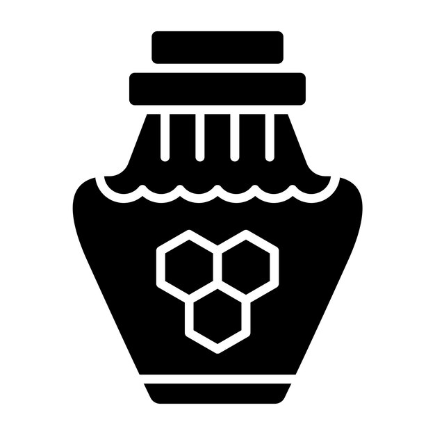 Diseño vectorial Estilo del icono de miel