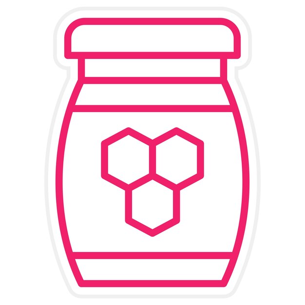 Diseño vectorial Estilo del icono de miel