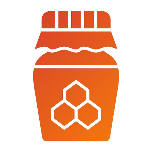 Diseño vectorial Estilo del icono de miel