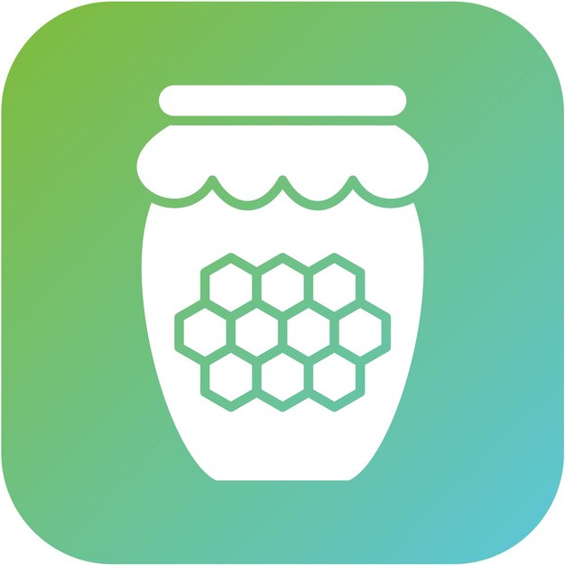 Diseño vectorial Estilo del icono de miel