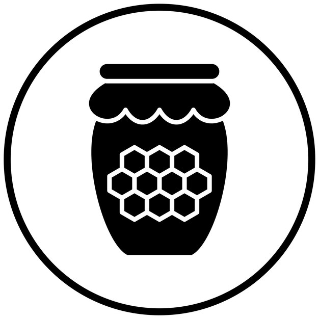 Diseño vectorial Estilo del icono de miel