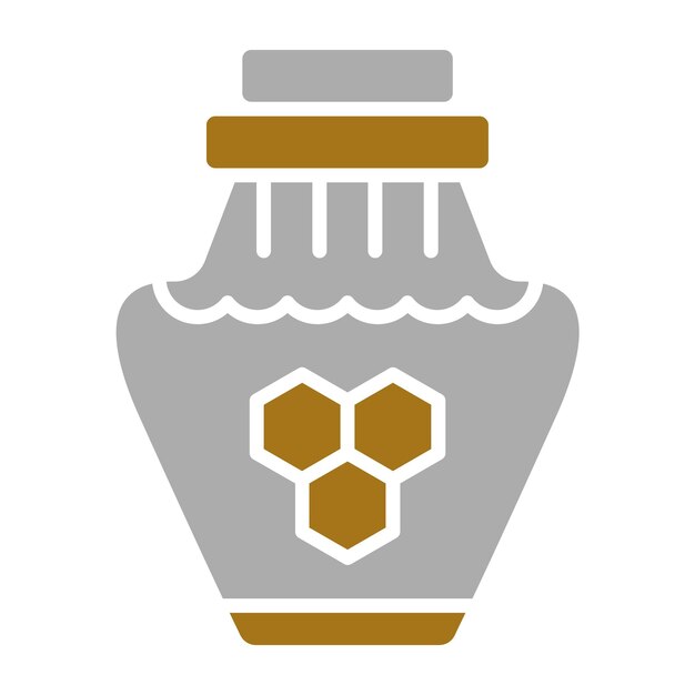 Diseño vectorial Estilo del icono de miel