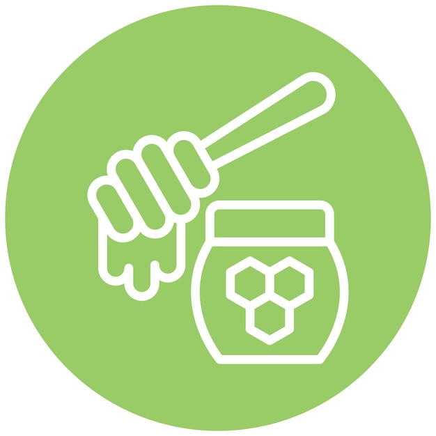 Diseño vectorial Estilo del icono de miel