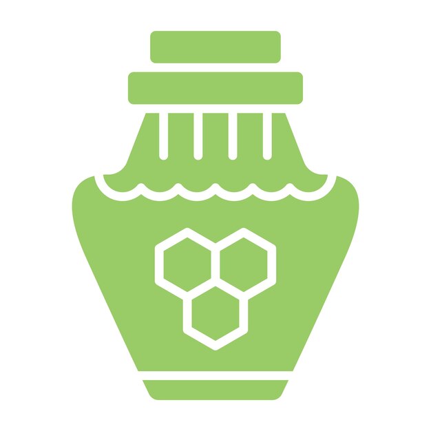 Diseño vectorial Estilo del icono de miel