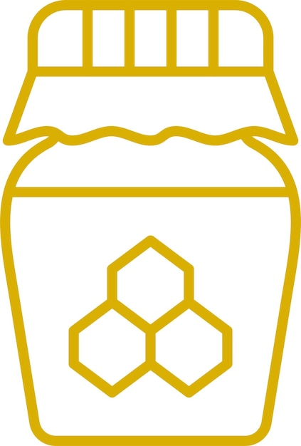 Diseño vectorial Estilo del icono de miel