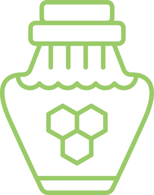 Diseño vectorial Estilo del icono de miel