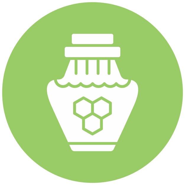 Diseño vectorial Estilo del icono de miel