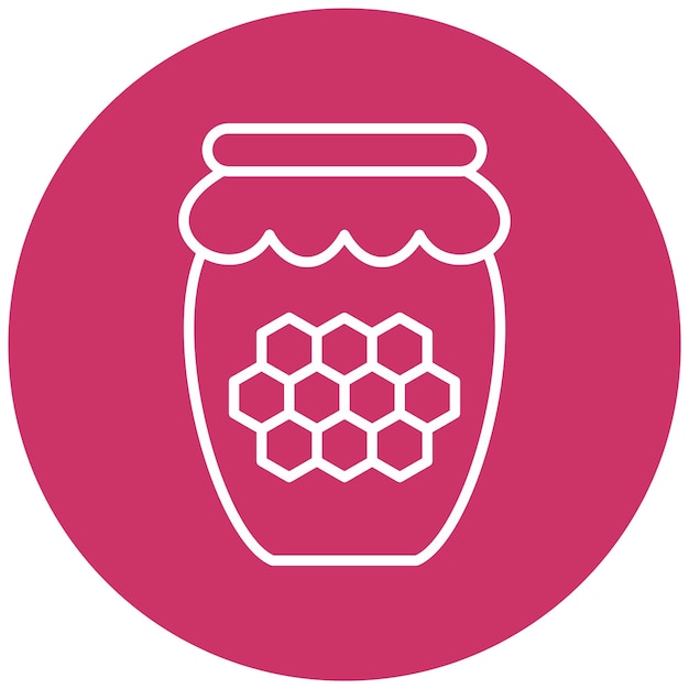Diseño vectorial Estilo del icono de miel
