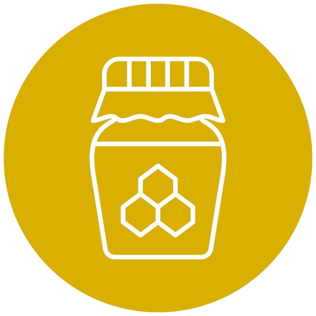 Diseño vectorial Estilo del icono de miel