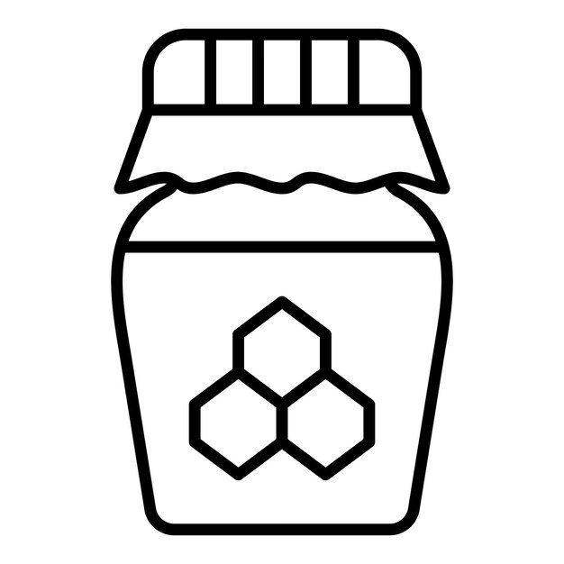 Diseño vectorial Estilo del icono de miel