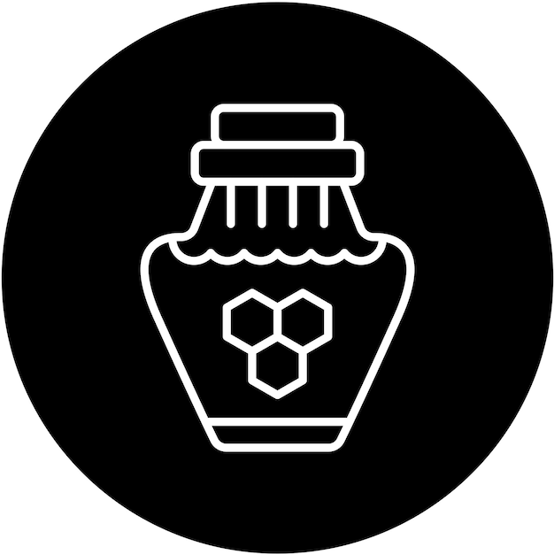 Diseño vectorial Estilo del icono de miel