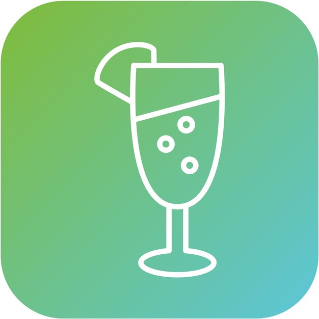 Diseño vectorial Estilo de icono de Mimosa