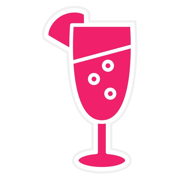 Diseño vectorial Estilo de icono de Mimosa
