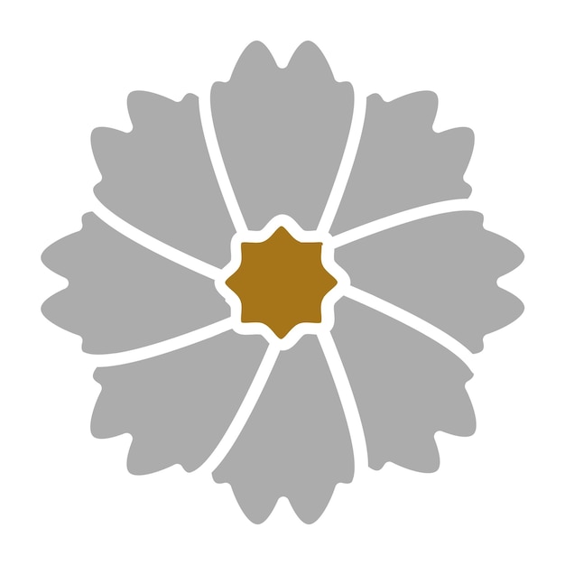 Diseño vectorial del estilo del icono Mint Marigold