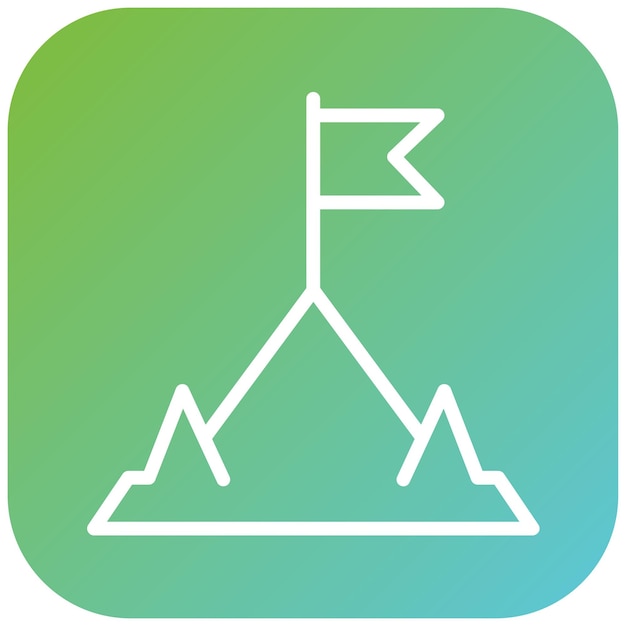 Diseño vectorial Estilo del icono de la misión de bienestar
