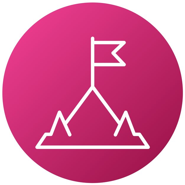 Diseño vectorial Estilo del icono de la misión de bienestar