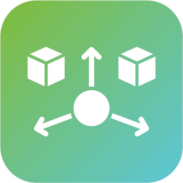 Diseño vectorial y estilo de icono de modelado 3D