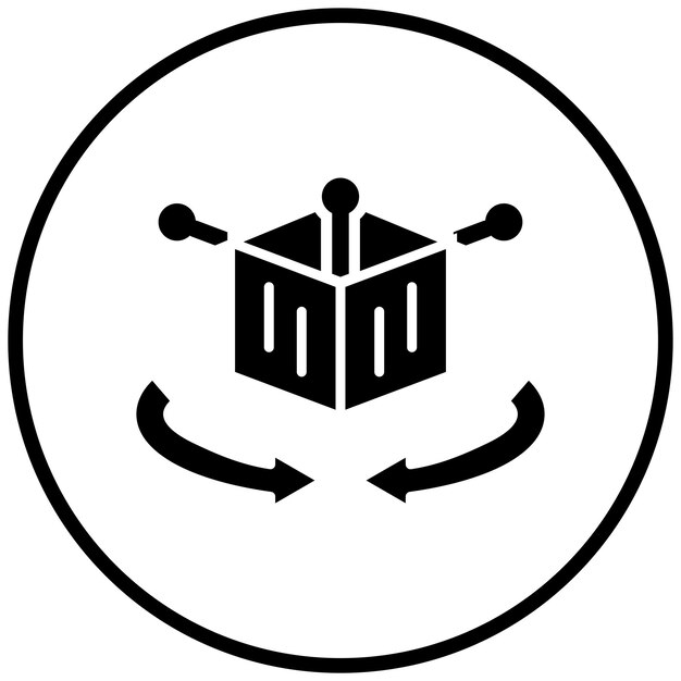 Diseño vectorial y estilo de icono de modelado 3D