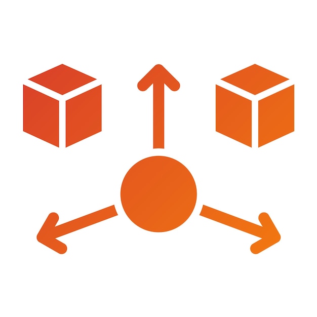 Diseño vectorial y estilo de icono de modelado 3D