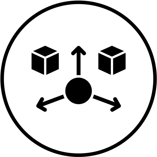 Diseño vectorial y estilo de icono de modelado 3D