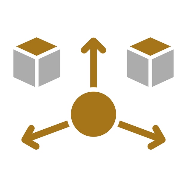 Diseño vectorial y estilo de icono de modelado 3D