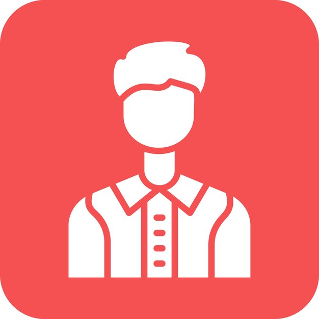 Diseño vectorial Estilo del ícono del modelo masculino