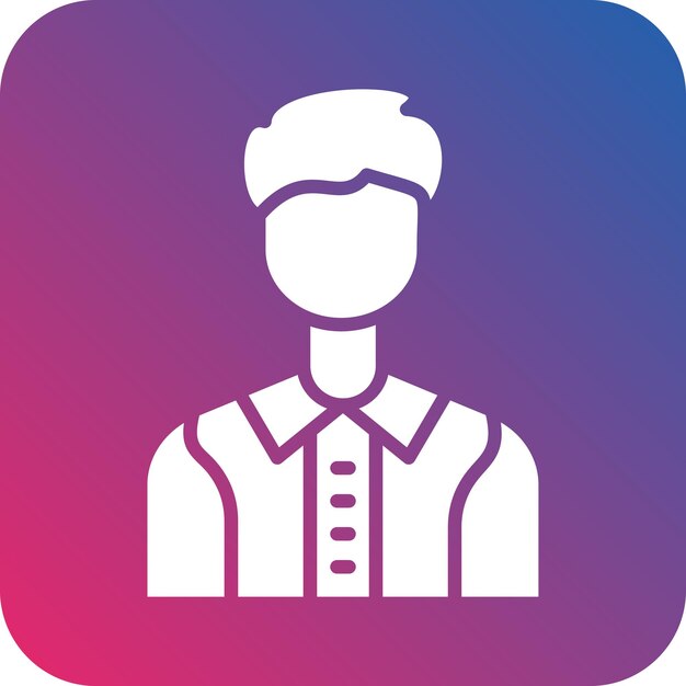 Diseño vectorial Estilo del ícono del modelo masculino