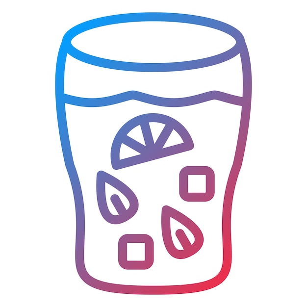 Diseño vectorial Estilo de icono Mojito
