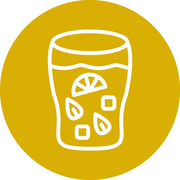 Diseño vectorial Estilo de icono Mojito