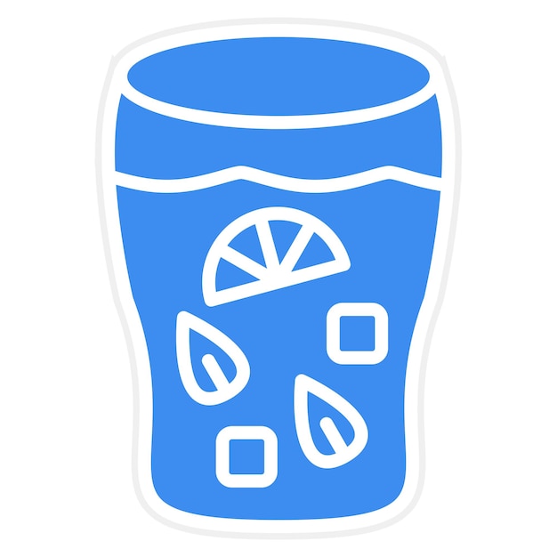 Diseño vectorial Estilo de icono Mojito