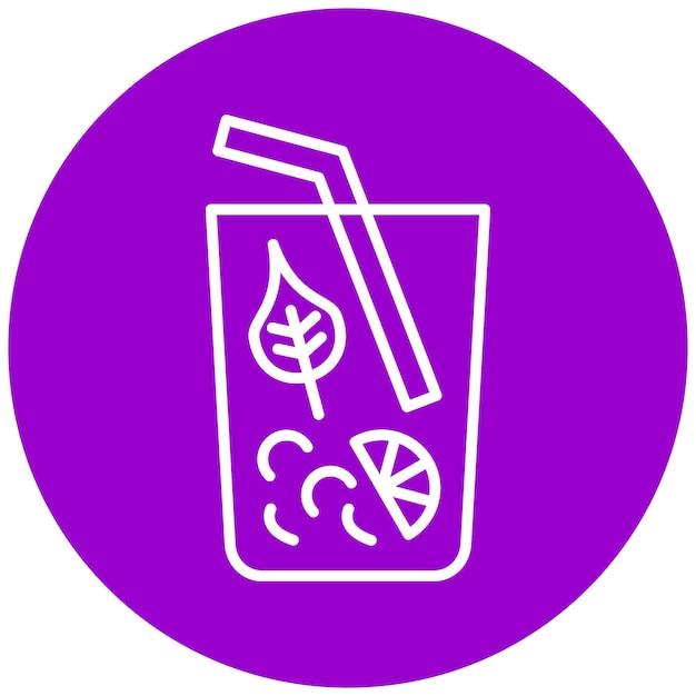 Diseño vectorial Estilo de icono Mojito