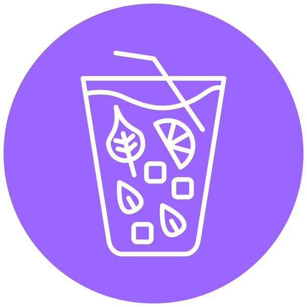 Diseño vectorial Estilo de icono Mojito