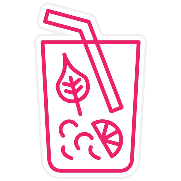 Diseño vectorial Estilo de icono Mojito