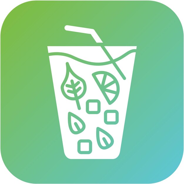 Diseño vectorial Estilo de icono Mojito