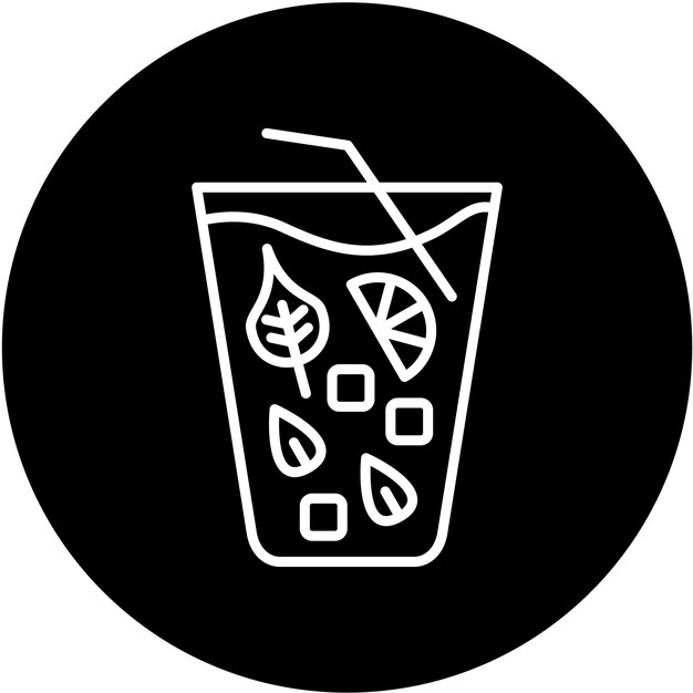 Diseño vectorial Estilo de icono Mojito