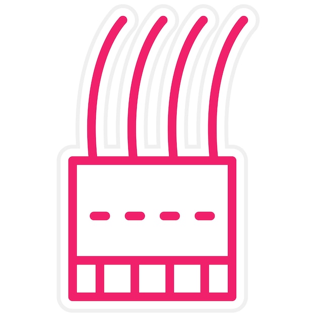 Diseño vectorial Estilo de icono de Molex