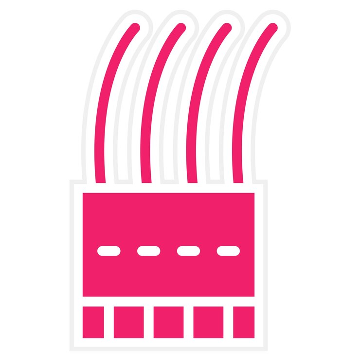 Vector diseño vectorial estilo de icono de molex