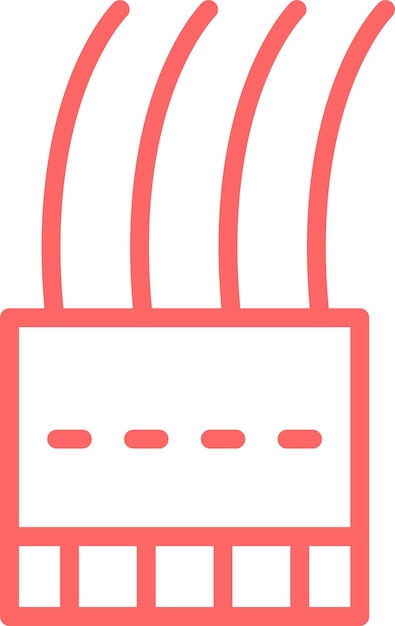 Diseño vectorial Estilo de icono de Molex