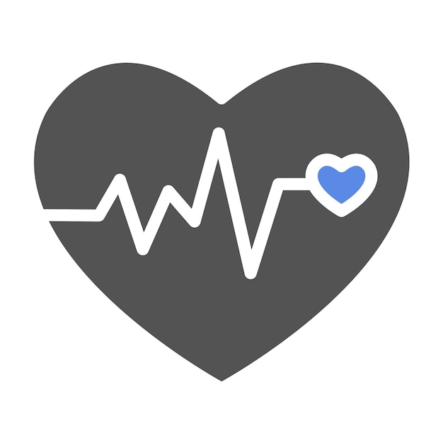 Diseño vectorial Estilo del icono del monitor cardíaco