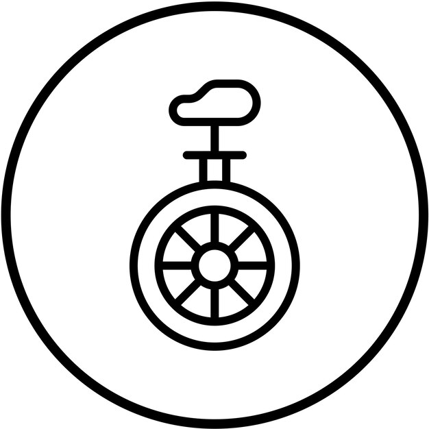 Diseño vectorial Estilo de icono monocíclico