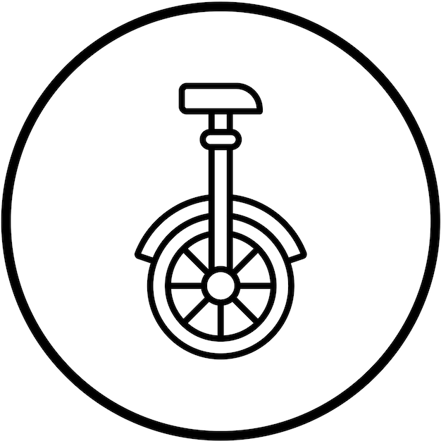 Diseño vectorial Estilo de icono monocíclico