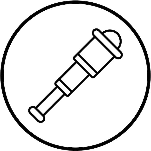 Diseño vectorial Estilo de icono monocular