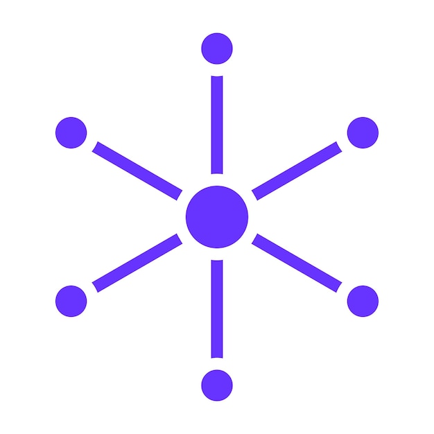 Diseño vectorial Estilo del icono del monómero